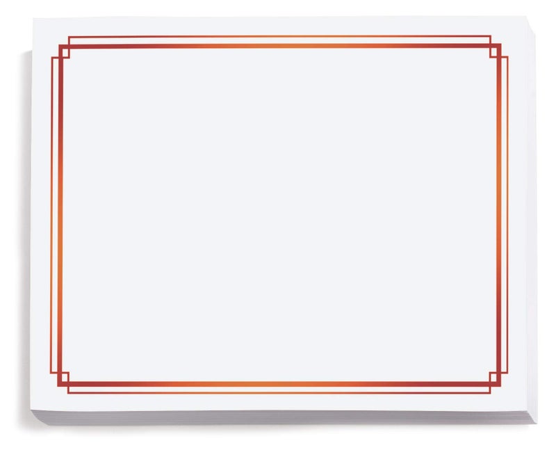 PaperDirect Foil Elegance Specialty Certificates, 50 Sheets of 38lb White Paper, 8Â½" x 11", Double Red Foil Border, Perfect for Awards, Students, Employees, Volunteers, Course Completion, Diplomas - Image 1